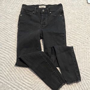 Madewell black skinny jeans